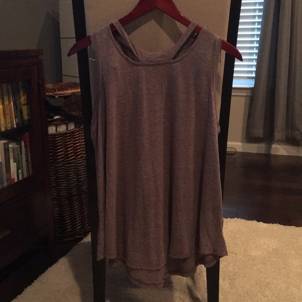 Purple flowy tank